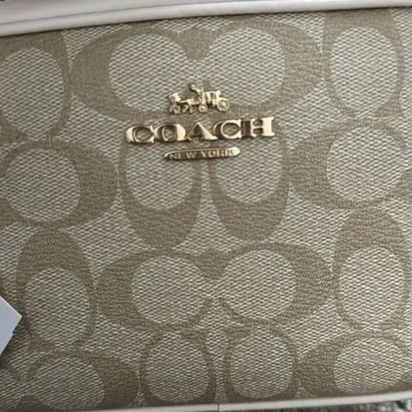 NWT COACH MINI JAMIE CROSSBODY BAG SIGNATURE CANVAS - Picture 4 of 5